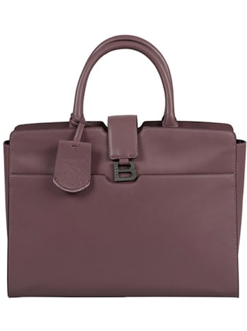 Burkely Leder-Henkeltasche "Modest Meghan" in Lila - (B)36,5 x (H)23 x (T)10 cm