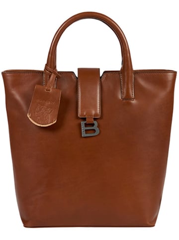 Burkely Leder-Henkeltasche "Modest Meghan" in Cognac - (B)26,5 x (H)31 x (T)13 cm