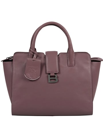 Burkely Leder-Henkeltasche "Modest Meghan" in Lila - (B)30 x (H)24 x (T)10 cm