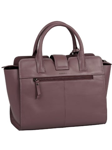 Burkely Leder-Henkeltasche "Modest Meghan" in Lila - (B)30 x (H)24 x (T)10 cm