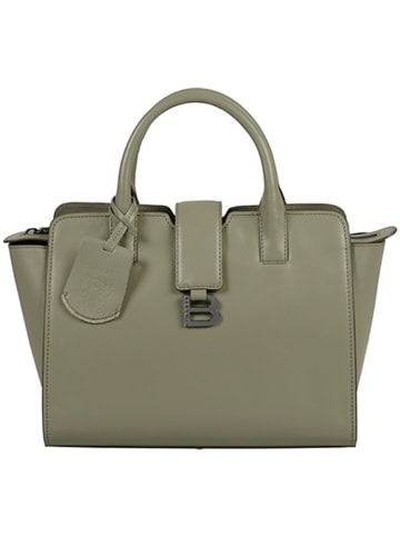 Burkely Leder-Henkeltasche "Modest Meghan" in Hellgrün - (B)30 x (H)24 x (T)10 cm