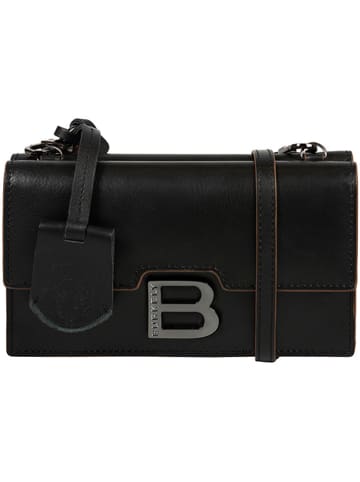 Burkely Skórzana torebka w kolorze czarnym na telefon - 17 x 5,5 x 9,5 cm