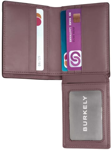 Burkely Leren portemonnee "Modest Meghan" paars - (B)8 x (H)10 x (D)1,5 cm