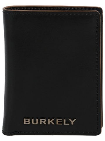 Burkely Leder-Geldbörse "Modest Meghan" in Schwarz - (B)8 x (H)10 x (T)1,5 cm