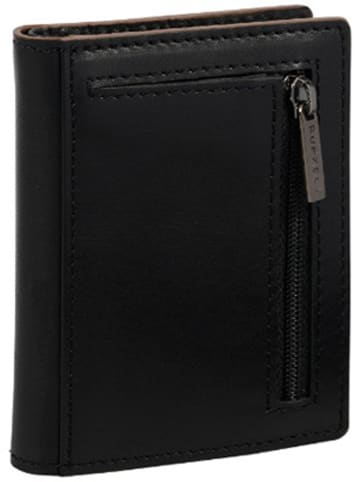 Burkely Leder-Geldbörse "Modest Meghan" in Schwarz - (B)8 x (H)10 x (T)1,5 cm