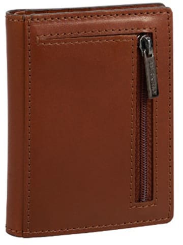 Burkely Leder-Geldbörse "Modest Meghan" in Cognac - (B)8 x (H)10 x (T)1,5 cm
