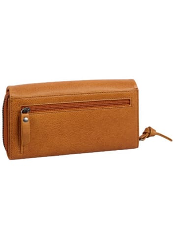 Burkely Leren portemonnee "Just Jolie" cognac - (B)18 x (H)10 x (D)4 cm