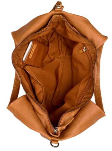 Burkely Leder-Henkeltasche "Just Jolie" in Cognac - (B)34 x (H)24 x (T)11 cm