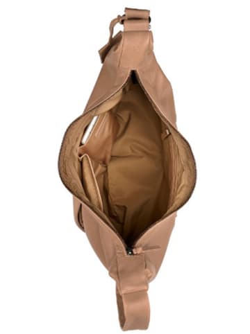 Burkely Leren schoudertas "Just Jolie" taupe - (B)45 x (H)28 x (D)9 cm