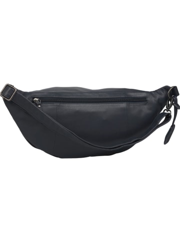 Burkely Skórzana saszetka "Just Jolie" w kolorze granatowym - 32 x 18 x 9 cm