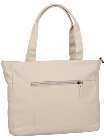 Burkely Leren shopper "Just Jolie" crème - (B)45 x (H)30 x (D)10 cm