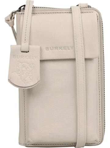 Burkely Skórzana torebka "Just Jolie" w kolorze kremowym na telefon - 11 x 17 x 3 cm