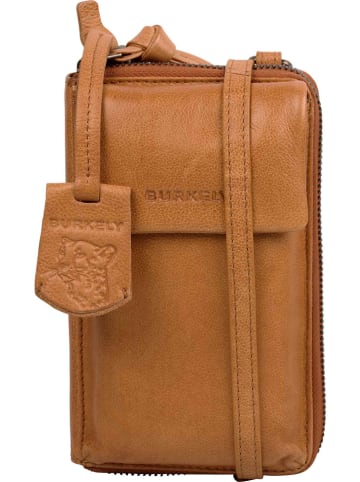 Burkely Leren smartphonetas "Just Jolie" cognac - (B)11 x (H)17 x (D)3 cm