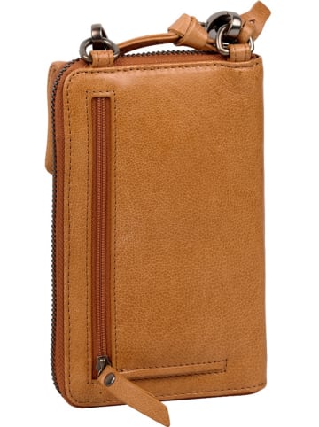 Burkely Leren smartphonetas "Just Jolie" cognac - (B)11 x (H)17 x (D)3 cm