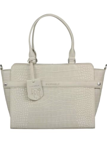 Burkely Leder-Henkeltasche "Casual Cayla" in Creme - (B)38 x (H)23 x (T)12 cm