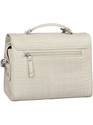 Burkely Leder-Henkeltasche "Casual Cayla" in Creme - (B)25 x (H)19 x (T)11 cm