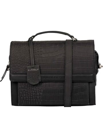 Burkely Leren handtas "Casual Cayla" zwart - (B)25 x (H)19 x (D)11 cm