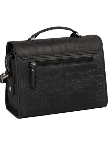 Burkely Skórzana torebka "Casual Cayla" w kolorze czarnym - 25 x 19 x 11 cm