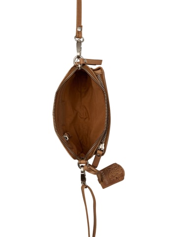 Burkely Leder-Umhängetasche "Casual Cayla" in Cognac - (B)18 x (H)11 x (T)5 cm