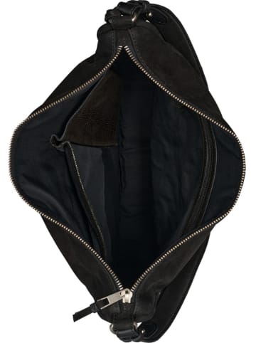 Burkely Leder-Schultertasche "Still Selene" in Schwarz - (B)29 x (H)31 x (T)8,5 cm