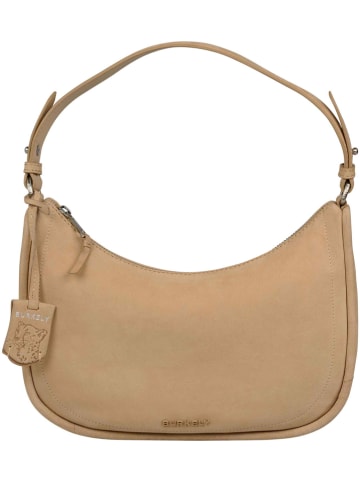 Burkely Leder-Schultertasche "Still Selene" in Beige - (B)28 x (H)16 x (T)7 cm
