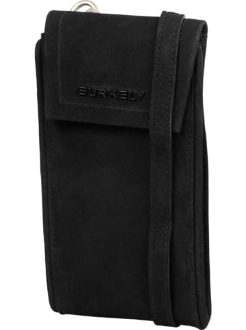 Burkely Leren smartphonetas "Still Selene" zwart - (B)10 x (H)18 x (D)2 cm