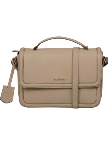 Burkely Leder-Henkeltasche "Beloved Bailey" in Taupe - (B)26 x (H)17 x (T)9 cm