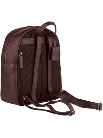 Burkely Leder-Rucksack "Antique Avery" in Braun - (B)25 x (H)30 x (T)11 cm