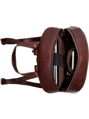 Burkely Leder-Rucksack "Antique Avery" in Braun - (B)25 x (H)30 x (T)11 cm