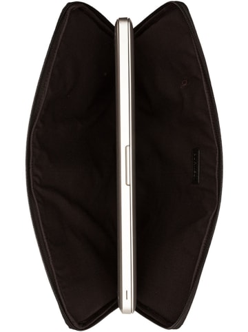 Burkely Leder-Laptopetui "Anitque Avery" in Schwarz - (B)40 x (H)30 x (T)3 cm