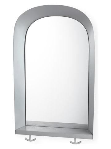 NOFRED Wandspiegel in Grau - (B)35 x (H)60 x (T)10 cm