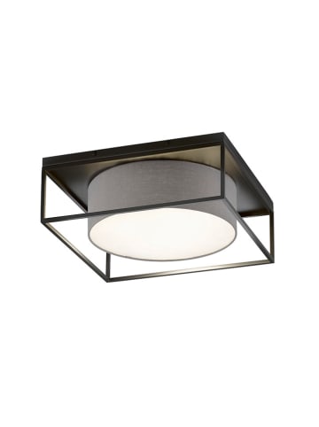FISCHER & HONSEL Plafonnière "Carre" grijs/zwart - (L)50 x (B)50 cm