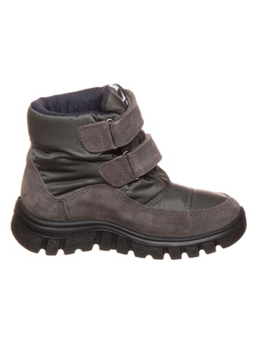 Naturino Leren boots "Pile" kaki/bruin