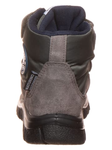 Naturino Leren boots "Pile" kaki/bruin