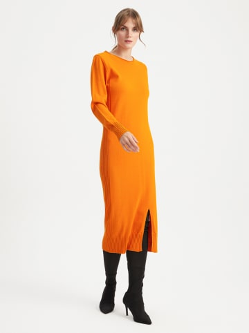 BGN Gebreide jurk oranje