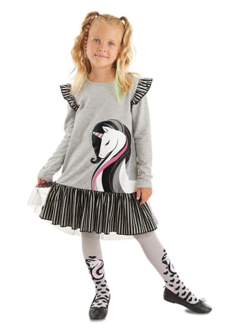 Denokids Kleid "Elegant Unicorn" in Grau