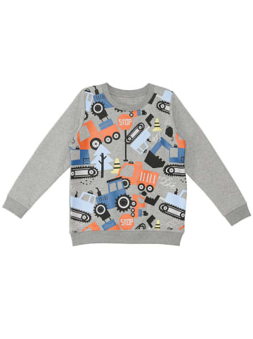 Denokids Bluza "Vehicles" w kolorze szarym