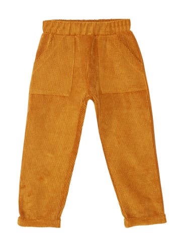 Denokids Spodnie "Velvet" w kolorze jasnobrązowym