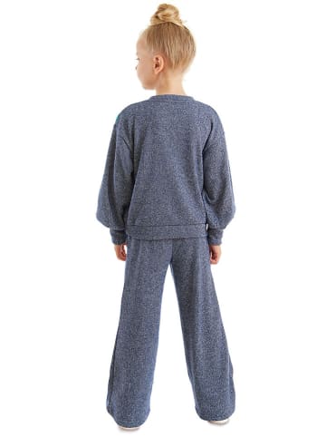 Denokids 2-częściowy zestaw "Silver Cat" w kolorze granatowym