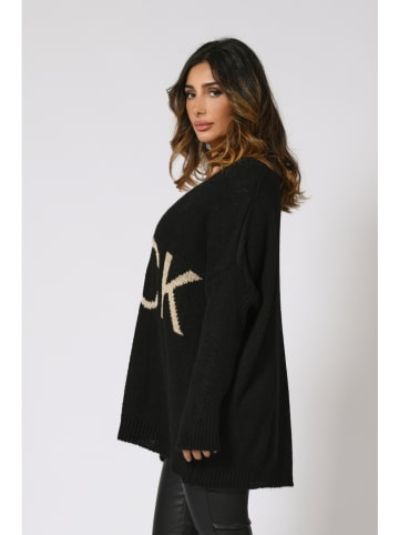 Plus Size Company Sweter "Jarry" w kolorze czarnym