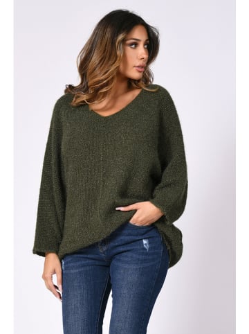 Plus Size Company Sweter "Kenny" w kolorze khaki