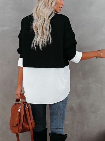 LA Angels Sweter w kolorze czarno-białym
