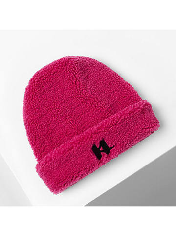 Karl Lagerfeld Dwustronna czapka w kolorze różowym
