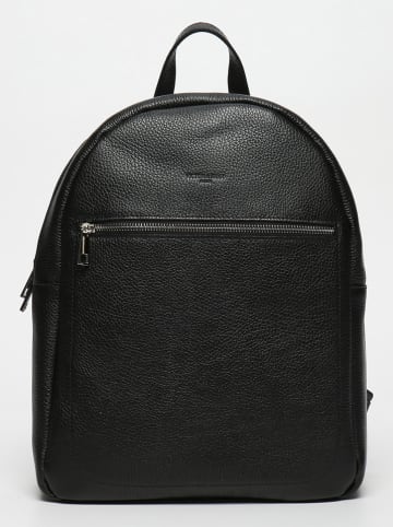 Victor & Hugo Paris Leder-Rucksack "Mini Lou" in Schwarz - (B)20 x (H)28 x (T)10 cm