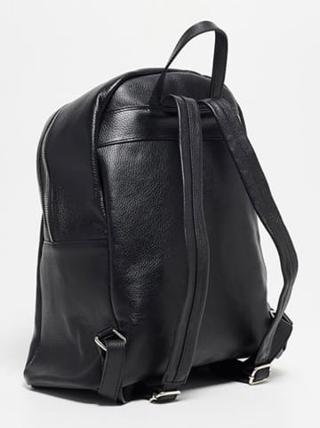 Victor & Hugo Paris Skórzany plecak "Lou" w kolorze czarnym - 33 x 38 x 16 cm