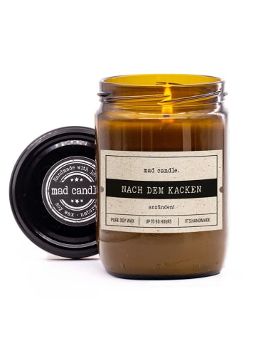 Mad Candle Duftkerze "Nach dem Kacken anzünden" in Hellbraun - 360 g