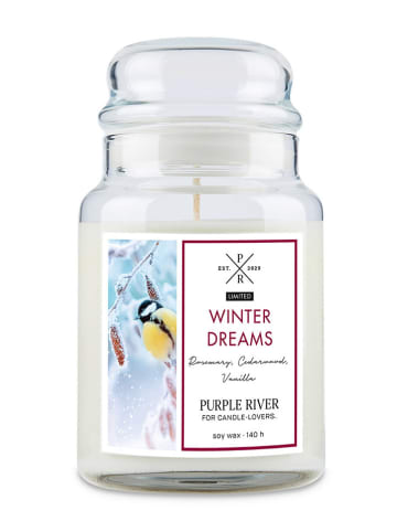 Purple River Geurkaars "Winter Dreams" wit - 623 g