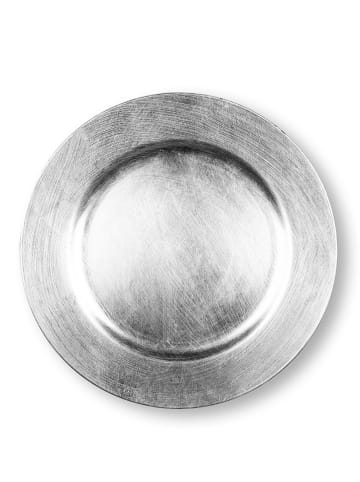 Trendy Kitchen by EXCÉLSA Talerze (6 szt.) w kolorze srebrnym do serwowania - Ø 33 cm