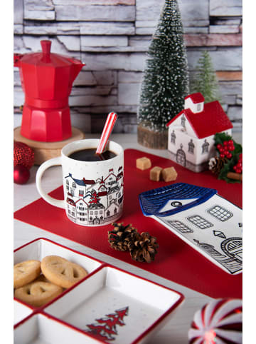 Trendy Kitchen by EXCÉLSA Cukierniczka "Innsbruck" w kolorze biało-czerwonym - 150 ml