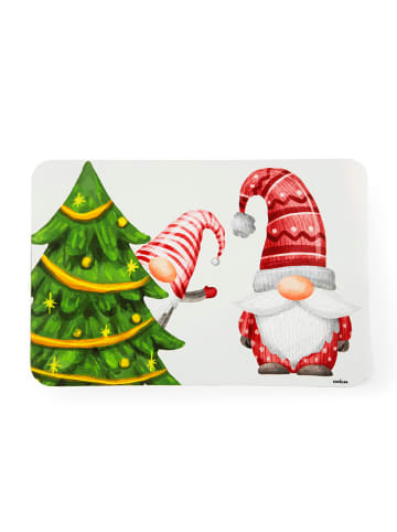 Trendy Kitchen by EXCÉLSA 6er-Set: Tischsets "Gnomo Friends" in Grün/ Rot - (B)43 x (H)29 cm